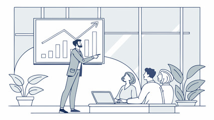 business people working, with office supplies around