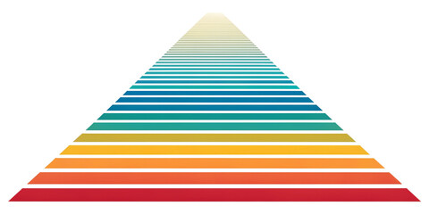 Straight line, stripe series from thin to thick