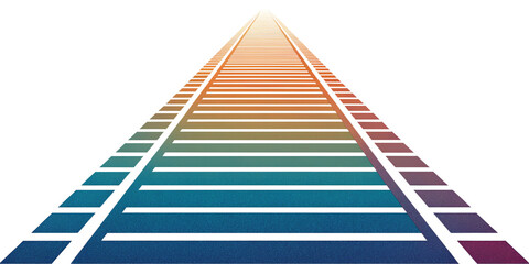 Straight line, stripe series from thin to thick