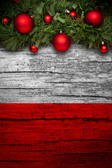 Vertical banner Christmas greeting from Poland