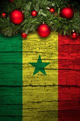 Vertical banner Christmas greeting from Senegal