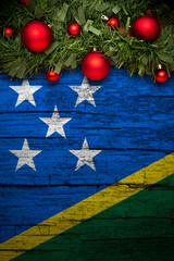 Vertical banner Christmas greeting from Solomon Islands