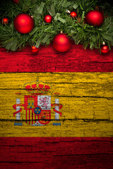 Vertical banner Christmas greeting from Spain