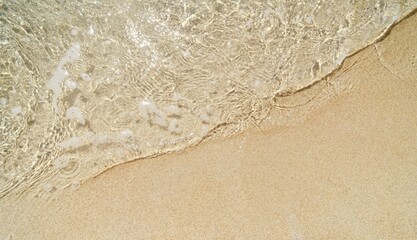 Clear water and sand