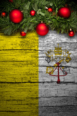 Vertical banner Christmas greeting from Vatican