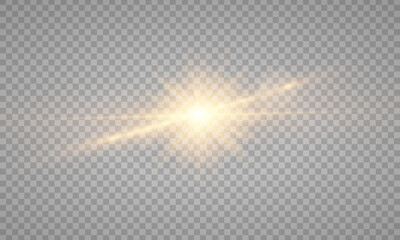 Vector transparent sunlight special lens flare light effect. PNG. Vector illustration