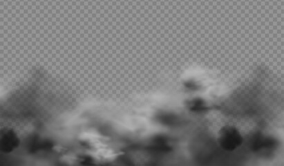 Realistic Ground Fog Overlay with Soft Diffusion PNG overlay