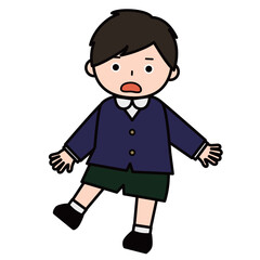 驚いている男の子