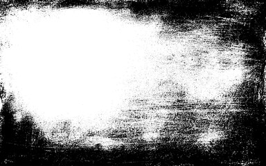 Black and white pattern. Monochrome abstract texture. Background of cracks, scuffs, chips, stains, ink spots