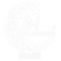 Ramadan moon cnc design vectore File