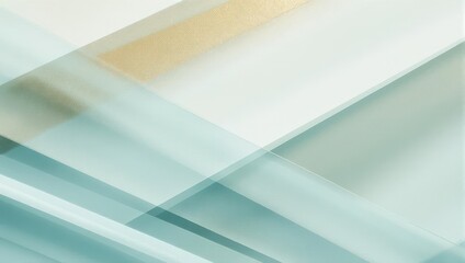 Obraz premium Soft teal and white layered abstract background design.