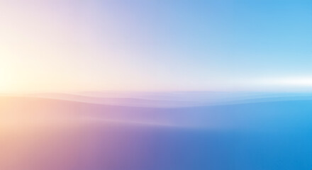 Abstract minimal horizon gradient with sunrise and sunset tones
