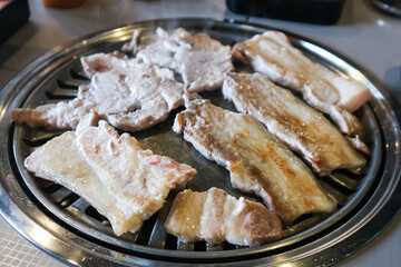 grilled pork , grilled pork in the oven or Korean barbecue