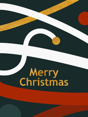 Merry Christmas for poster, greeting card, sale promotion, shop christmas day