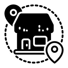 Store icon, glyph icon style