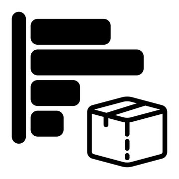 Stats icon, glyph icon style