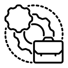 Work icon, line icon style