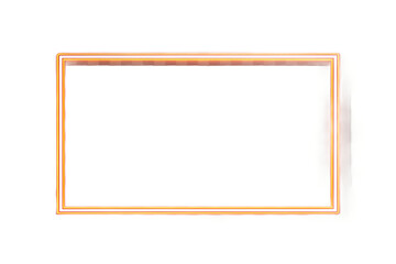 Eye-Catching Black Neon Border on Transparent Background &ndash; Premium Glowing Frame