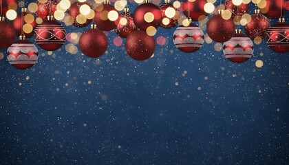 Red Chinese New Year lanterns and festive holiday decorations create a celebrated winter backdrop with stars and heart ornaments for a New Year greeting card design