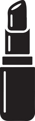 Lipstick silhouette, lipstick icon, lipstick outline silhouette, makeup silhouette