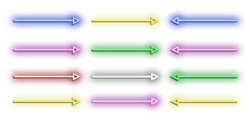 Abstract representation of data flow with multicolored arrows