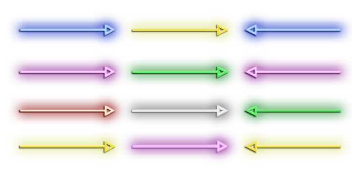 Abstract representation of data flow with multicolored arrows - Powered by Adobe