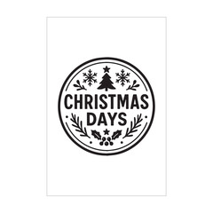 “Christmas Days Vintage Illustration”