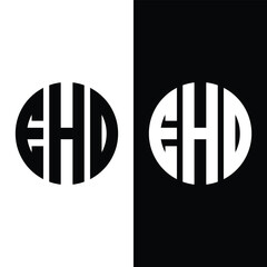 Obraz premium Letter EHD Initial Logo Design Template Vector Illustration Stock Vector.