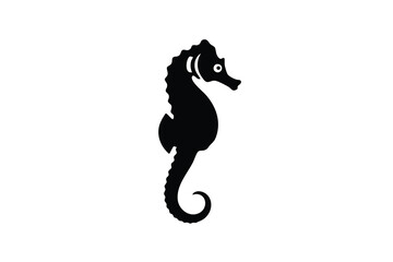 Silhouette of a Seahorse