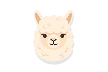 Naklejka premium Adorable Alpaca Illustration