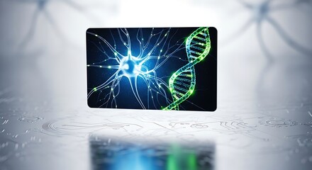 Stunning visualization of genetic code influencing neural pathways for advanced biological research and medicine