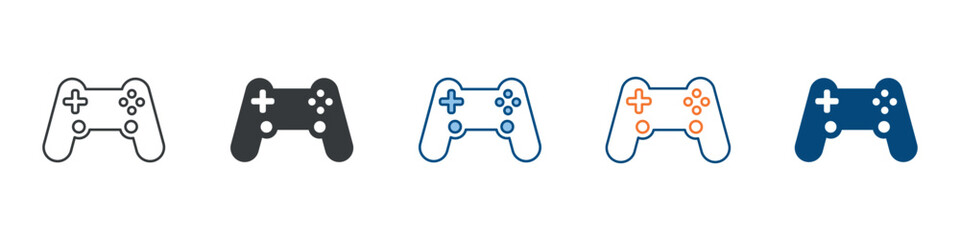 Joystick Icon Set Multiple Style Collection 