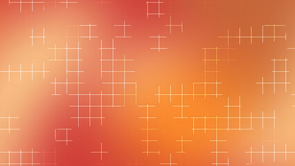 Autumn Soft Glow Grid Line Background in Warm Orange Gradient