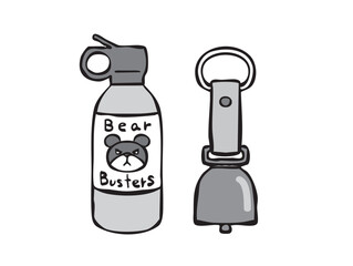 熊対策グッズ_熊よけスプレー　熊よけスズ