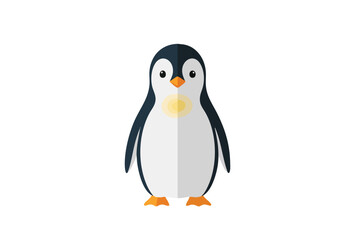 Naklejka premium Adorable Cartoon Penguin Illustration
