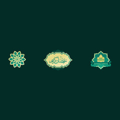 islamic lower third vector design