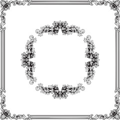 Luxurious Golden Baroque Frames and Ornaments