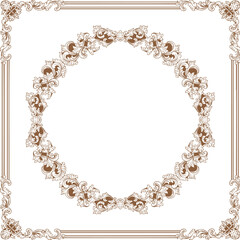 Luxurious Golden Baroque Frames and Ornaments