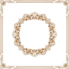 Luxurious Golden Baroque Frames and Ornaments