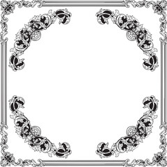 Luxurious Golden Baroque Frames and Ornaments