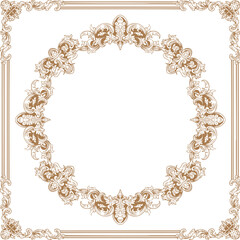 Luxurious Golden Baroque Frames and Ornaments