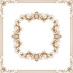 Luxurious Golden Baroque Frames and Ornaments