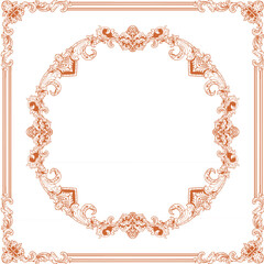 Luxurious Golden Baroque Frames and Ornaments