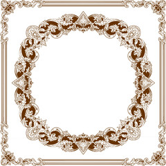Luxurious Golden Baroque Frames and Ornaments