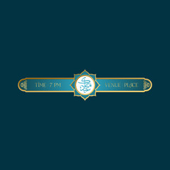 islamic lower third vector design