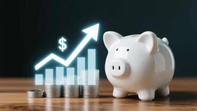 Building savings and investing in pension plan ensures safe financial future, yielding interest rates and dividends for long term growth and security in money management