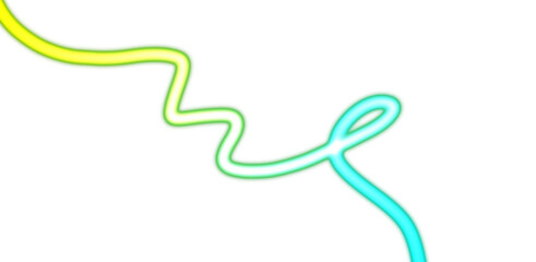 Neon glowing horizontal lines futuristic concept transparent background 