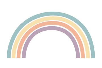 Fototapeta premium Pastel Rainbow Illustration