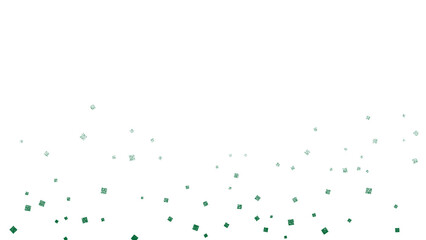 背景透過の緑色の箔散らし