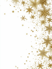 gold glitter snowflakes, festive holiday sparkle, elegant christmas background
